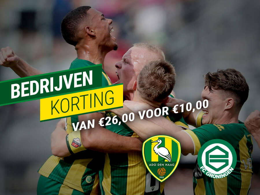 Voor 10 euro naar ADO Den Haag vs FC Groningen